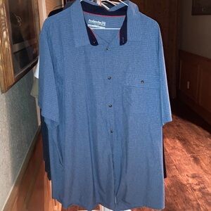 Avalanche Men’s Navy Blue Short Sleeve Button Shirt